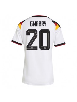 Deutschland Serge Gnabry #20 Heimtrikot für Frauen WM 2026 Kurzarm Deutschland Serge Gnabry #20 Heimtrikot für Frauen WM 2026 Kurzarm